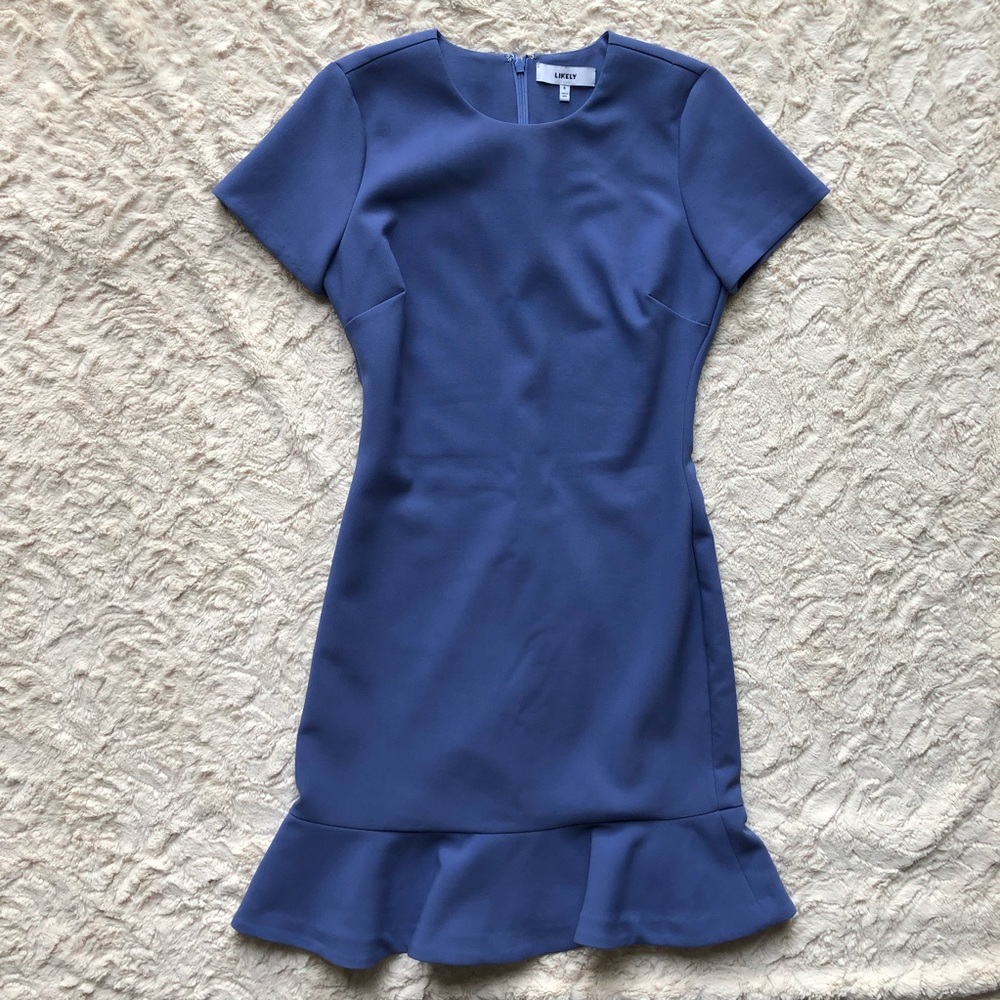 LIKELY | NWOT Becket Ruffle Hem Mini Dress